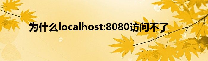 为什么localhost:8080访问不了